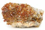 Deep Red Vanadinite Crystals on Barite - Morocco #255536-2